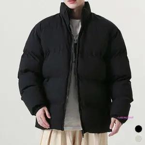 남자 루즈핏패딩 하이넥 숏패딩 무지 남성 두꺼운wxy158