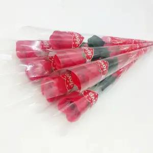 레인보우파티 (LOVE포장완제품)장미 한송이 조화꽃 카네이션 한송이 꽃 성년의 날 어버이날 꽃 선물