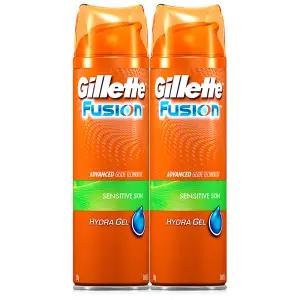 질레트 퓨전 하이드라젤 센서티브 스킨 쉐이빙젤 195g 2개