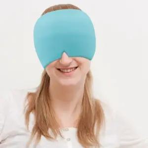 편두통모자 냉온찜질 두통완화 쿨링젤 편두통 눈피로 스트레스