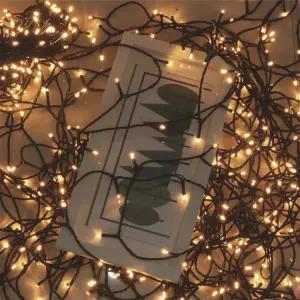 엠제이플래닛 500구 녹색선 LED 웜색 지니전구(50M) 크리스마스리스