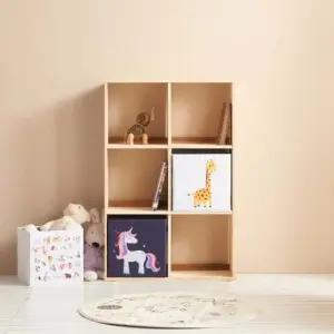 [아도라퍼니처]아도라퍼니처 3단 6칸 고무나무 오픈 책장 770