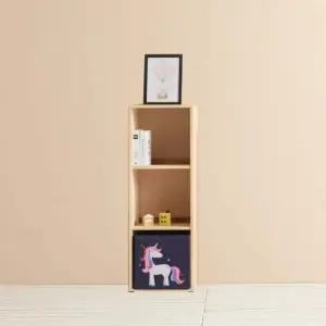 [아도라퍼니처]아도라퍼니처 3단 3칸 고무나무 오픈 책장 395