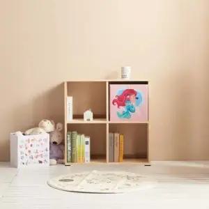 [아도라퍼니처]아도라퍼니처 2단 4칸 고무나무 오픈 책장 770