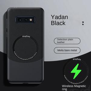 S10 뒷면 삼성 보호 S10e 용 마그네틱 매트 무선 Plus 커버 케이스 Galaxy 풀 하드 Magsafe