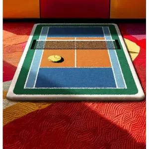 홈스타일링 테니스 러그 카페트 발매트 안방 욕실 Q24051605A 소재 35x50cm