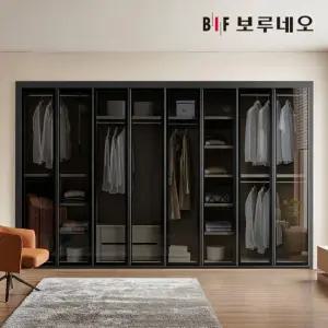 강화유리 여닫이 붙박이장 30cm E0등급