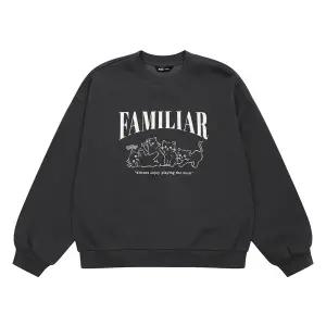 [소이] 여자 겨울이월 캣프렌즈기모맨투맨티(24W0453)