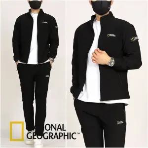 내셔널지오그래픽 NM 와펜 기모 집업 트레이닝복 세트 - 가을 겨울 신상(남여공용)