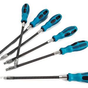 플렉시블 소켓 렌치 손잡이 어댑터 다기능 구부릴 수 포함 스크류드라이버 소프트 그립 핸들 수공구 1/4인