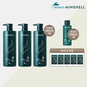 [GS단독] 마이녹셀 최신상 프레스티지 탈모샴푸 대용량 실속세트 (960ml*3ea+100ml*1ea+6ml*5ea)