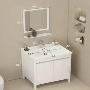 미니 세면대 하부장 호텔 캐비닛 화장실 간이 욕실 세면볼 세트 탑볼 이동식 세라믹 일체형