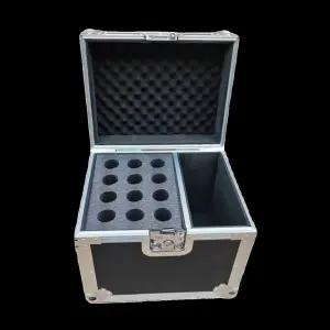 인이어 마이크 보관함 수납함 장비 유무선 하드 실버 수납