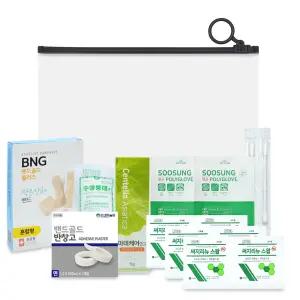 상비약 파우치 7종 세트 구급키트 응급키트 미니 구급함 휴대용 가정용