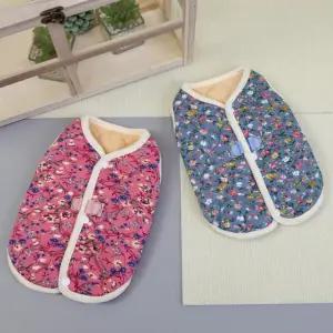 강아지옷 할머니조끼 강아지 애견옷 레트로할매조끼 조끼