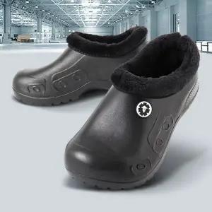 (말랑)방한다용도신발 방수 주방미끄럼방지 방한화 겨울털신장화 남자 여성 고무 장화 방수화 안전 낚시 남