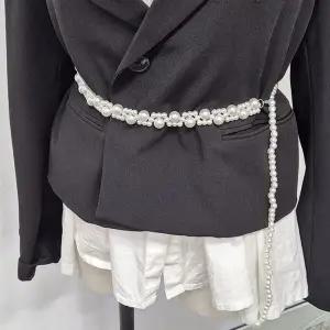 진주 벨트 체인 여성 쇠고리 패션