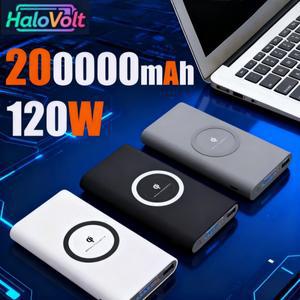 무선 고속 충전 보조 배터리 20000mAh 대용량 휴대용 휴대폰 아이폰 15 16 시리즈 샤오미 14 울트라용