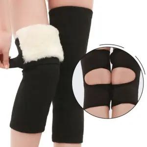 양모 무릎 패드 블랙 FREE SIZE 2개 1세트아대 보호아대 방한 방한대 보온대 겨울대 압박대