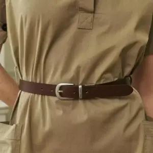 닥스 ACC (선물포장) 브라운 수입 통가죽 비조 여성 벨트 (DBBE5E159W3)