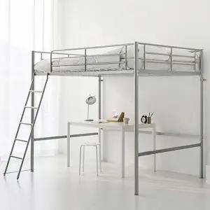 [마켓비]고품질 이층벙커침대 어린이 안전가드 조립식 침대프레임 철제침대프레임 낙상방지침대 싱글침대