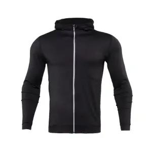 머슬핏 탁월한 신축성 통풍성 메쉬 소재 후드 집업 트레이닝 요가복 여성 백팩 운동 남자바람막이 헬스