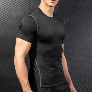 남자 러닝 헬스 트레이닝 슬림핏 스판 반팔 티셔츠 운동복 츄리닝복 나시 머슬핏