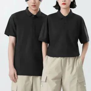 심플 베이직 남여공용 루즈핏 무지 반팔 카라티 남자 남성 어른 티셔츠 여름 중년