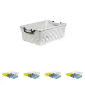 문일)손잡이바스켓(대)/바구니/인테리어/정리용/회사/정리함/서류/교재용/준비물/선반/소품/수납/과학실