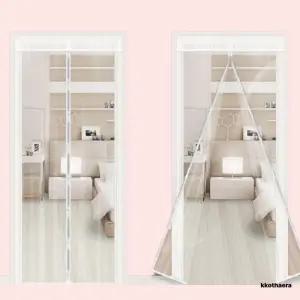 겨울 방풍 비닐 출입구 바람막이 인테리어 투명커튼 자석 200x240