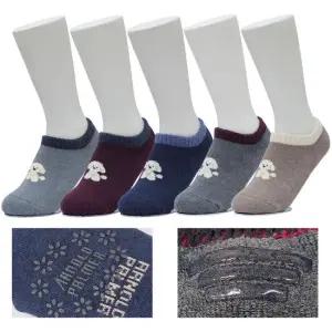 아놀드파마 여자통파일 보온양말 덧신 5켤레 AP6821