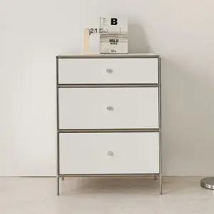 퍼스웰 (완제품)프리즈 600 3단 모듈수납장 서랍장(FO_021)