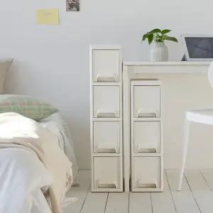 동서가구 스위티 이동식 서랍장 슬림 4단 DF927282