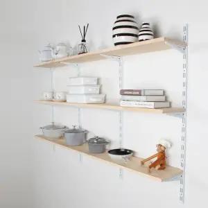 시스템 팬트리 찬넬 벽선반 원목 나무 랙 선반 주방 베란다 인테리어