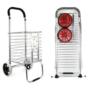 구르마 튼튼한 시장 폴딩 바구니 구르마 장바구니카트 시장카트 핸드카 접이식카트