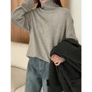 [공구우먼] 모디르 루즈핏 하이넥 롱 니트 84993 빅사이즈 여성의류