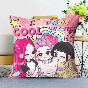 케이팝 데몬헌터스 쿠션 굿즈 조이 사각 케데헌 의자 걸그룹 등받이 베개 루미