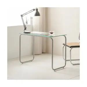 N1490 투명 강화유리 책상 1000 1color