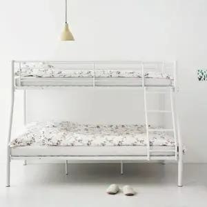 [마켓비]고품질 철제 침대프레임 이층침대 안전가드 기숙사 침대 침대프...