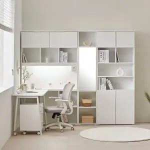 [신세계라이브쇼핑]동서가구 E0 제니움 400 거울 책장 DF927373