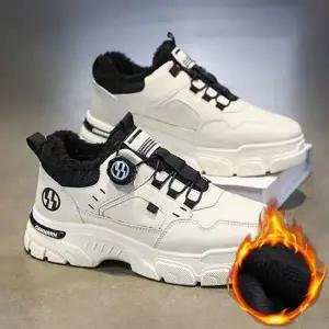 남자 데일리 슈즈 방한 스니커즈 남성 남자 캐주얼 운동화 겨울 캐주얼슈즈 캐주얼화 방한화 다이얼 안감