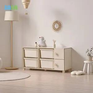 [사사가구]E0 로미 1200 바구니형 아동 다용도수납장(원목발포함)