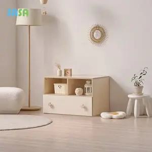 [사사가구]E0 로미 800 서랍형 아동 다용도수납장(원목발미포함)