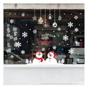 모던스티커 눈사람 커플/겨울/데코/스티커/장식/시트지/성탄절/윈도우/꾸미기/크리스마스/유리/창문/카페