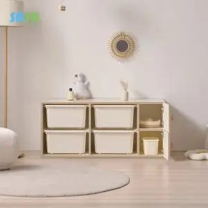 가구 E0 로미 1200 바구니형 아동 다용도수납장 원목발미포함)