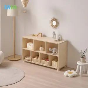 가구 E0 로미 1200 오픈형 아동 다용도수납장 원목발포함)