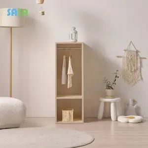 [SASA]사사가구 E0 로미 370 틈새 헹거형 아동옷장(원목발미포함)