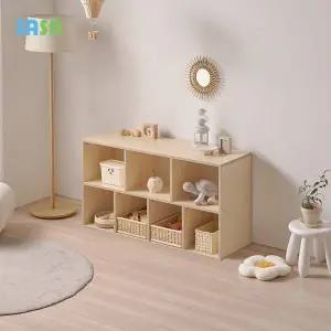 [SASA]사사가구 E0 로미 1200 오픈형 아동 다용도수납장(원목발미포함)