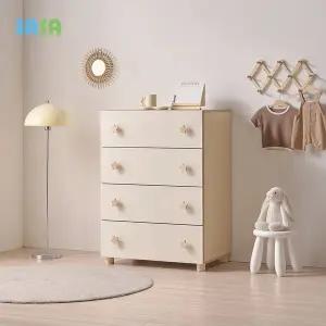 [SASA]사사가구 E0 로미 800 4단 속깊은 아동서랍장(원목발포함)