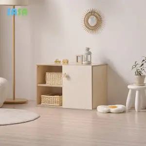 [SASA]사사가구 E0 로미 800 도어형 아동 다용도수납장(원목발미포함)